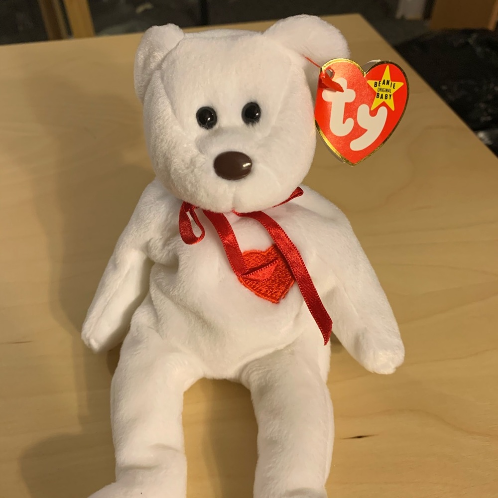 Rare beanie baby “ VALENTINO “ with errors